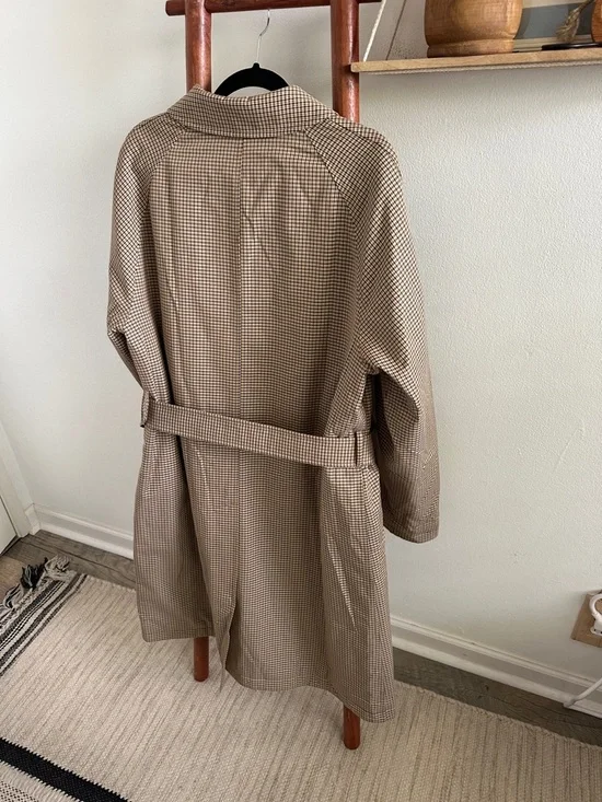 NWOT JW Anderson x Uniqlo plaid trench coat - Picture 9 of 12